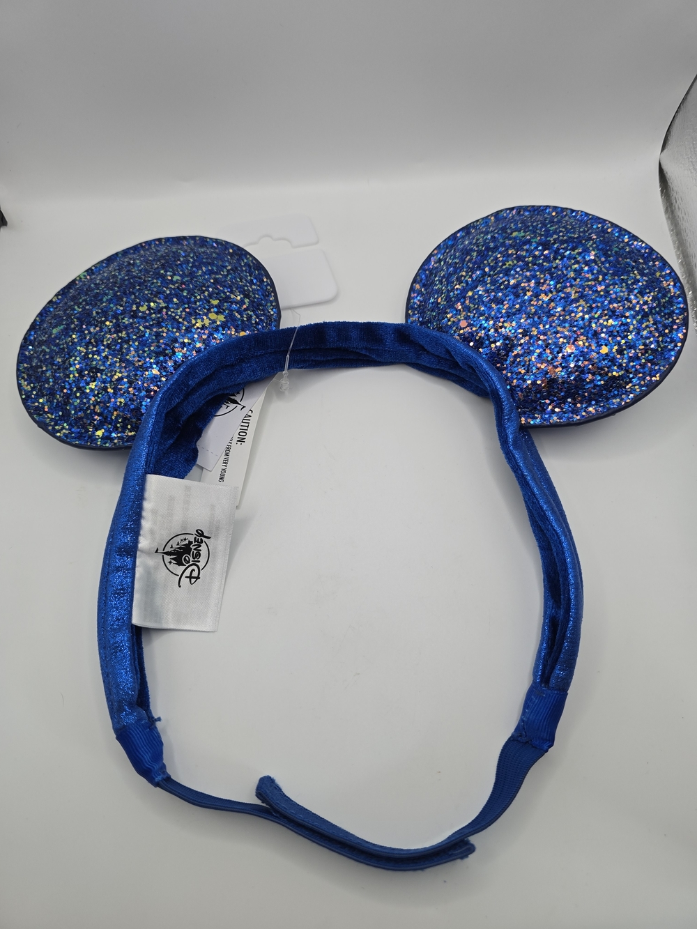NWT - Disney Blue Glitter Mouse Ear Headband